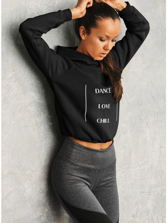 Eco Friendly Custom Hoodie for Women and Men - Dance Love Chill