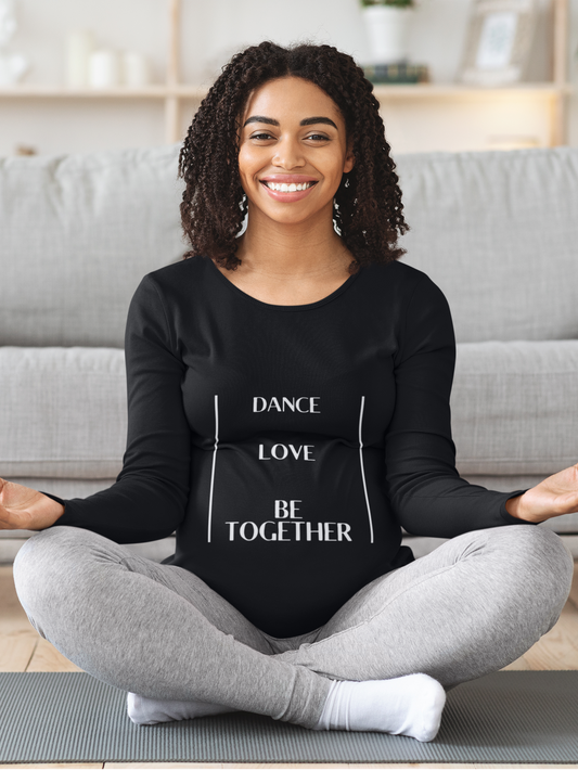 Eco Friendly Organic Cotton Unisex Fleece Sweatshirt - Dance Love Be Together