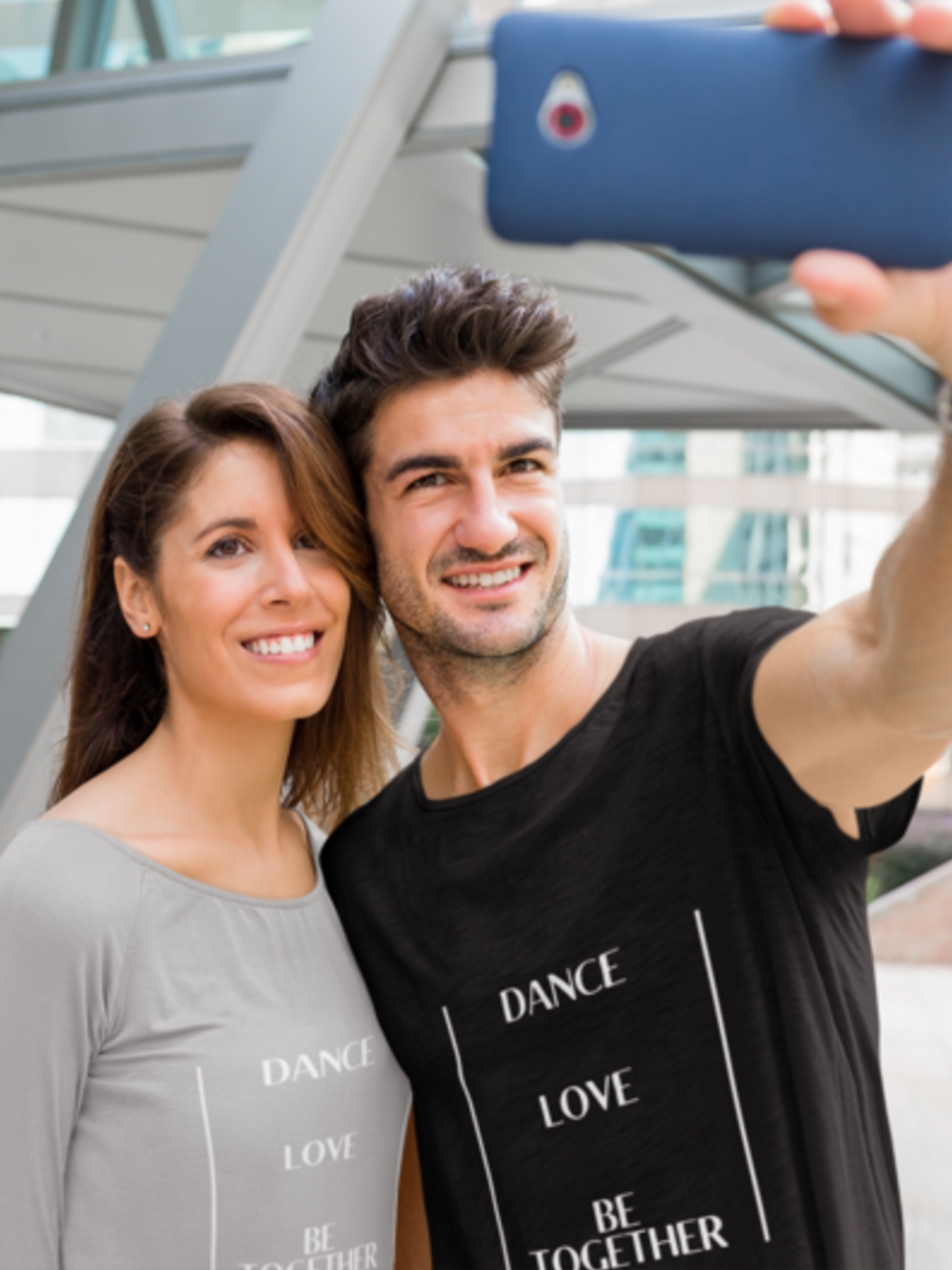 Eco Friendly Custom T Shirt for Women and Men  - Dance Love Be Together